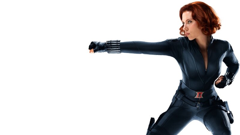 Black Widow in action pose