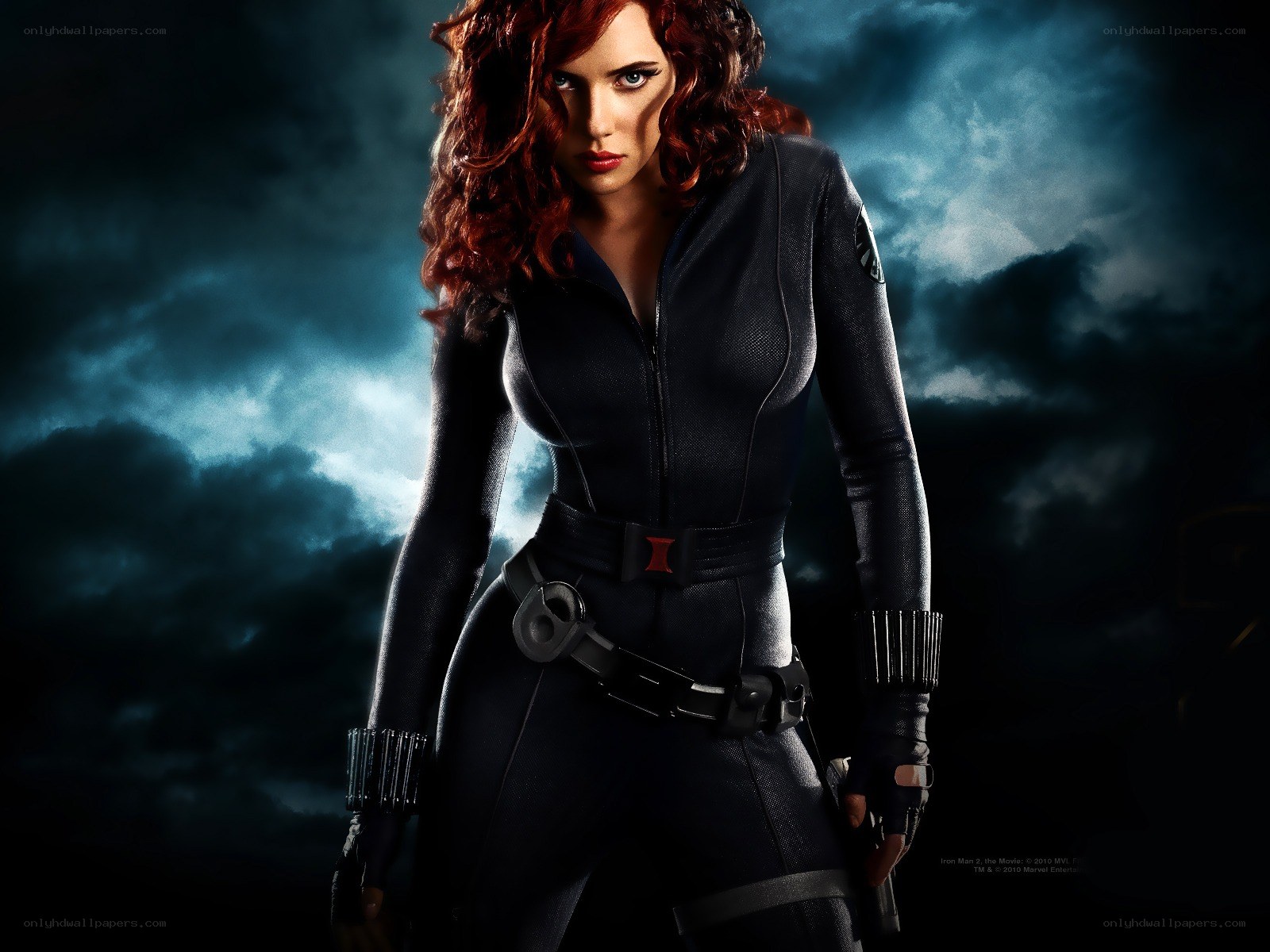 Black Widow in action pose