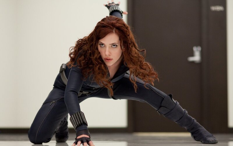 Black Widow in action pose
