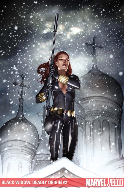 Black Widow in snow