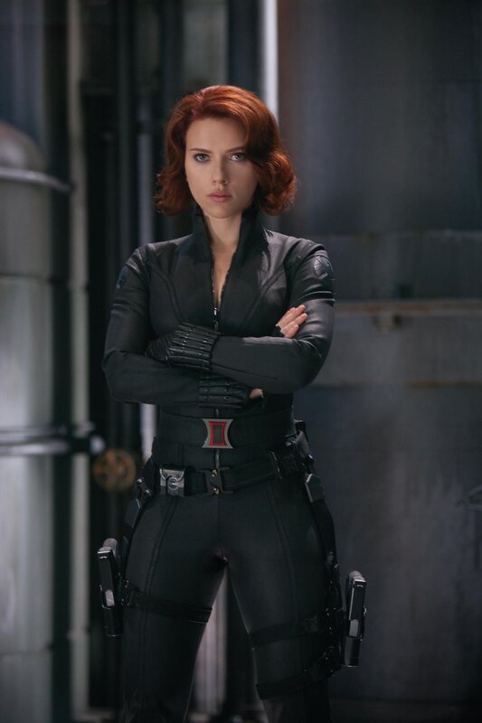Black Widow in tactical gear