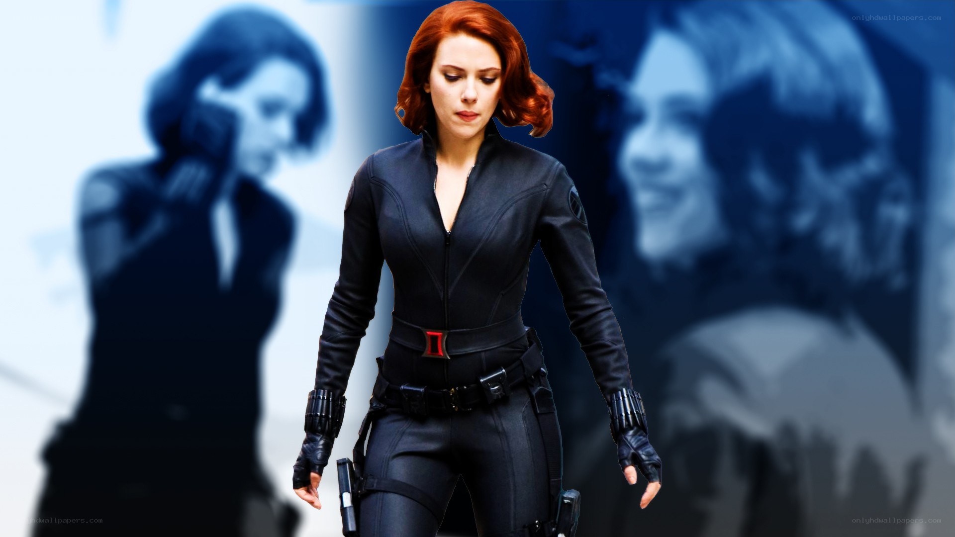 Black Widow in tactical suit