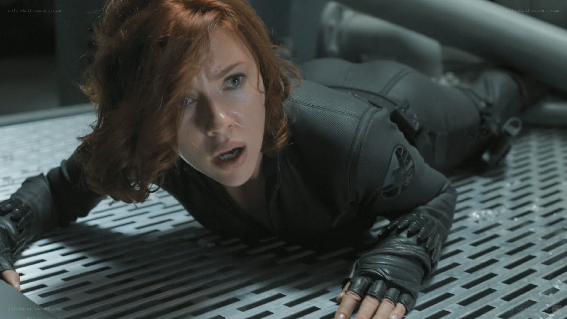 Black Widow on the floor