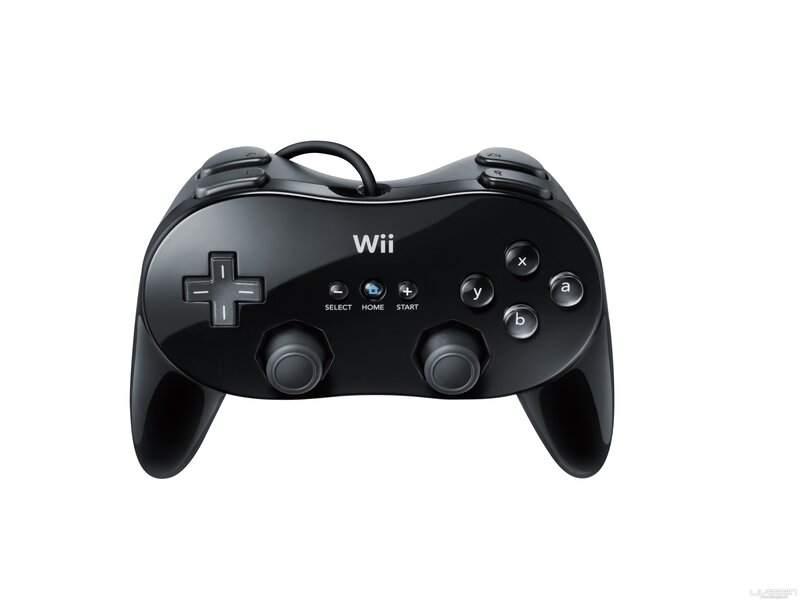 Black Wii Remote controller