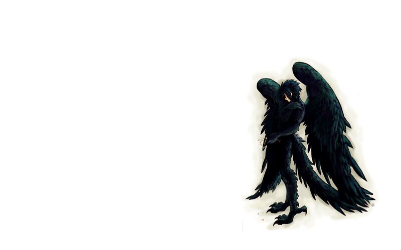 black winged creature