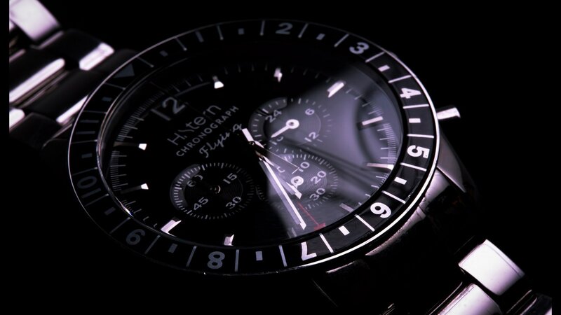 Black Wristwatch — Dark, Photograph