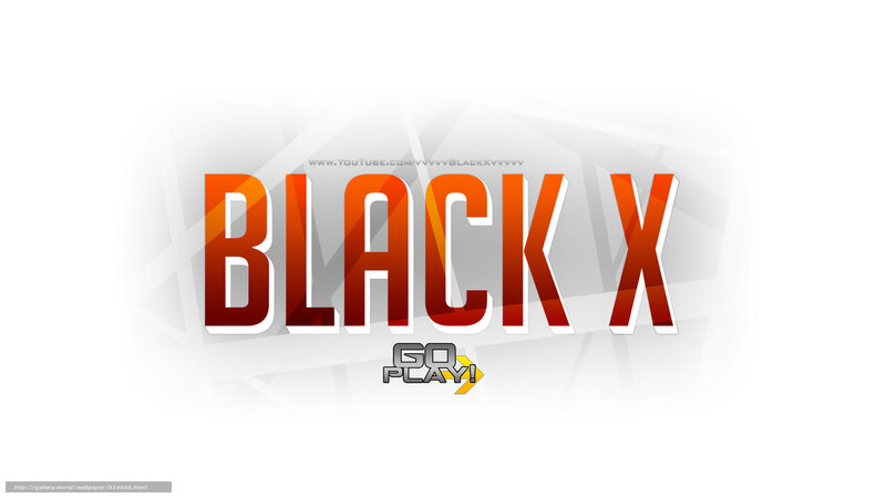 Black X game title screen