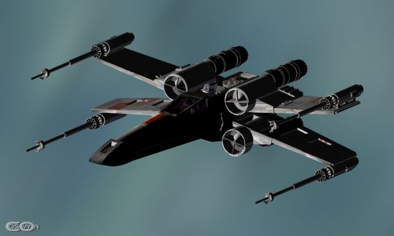 Black X-wing Fighter
