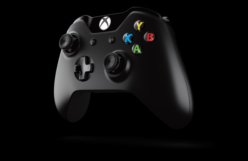 Black Xbox Controller — Neutral, Photograph, Buttons