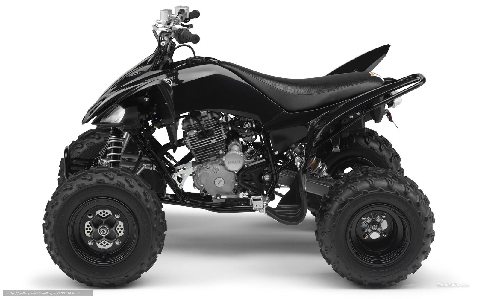 black yamaha atv side profile