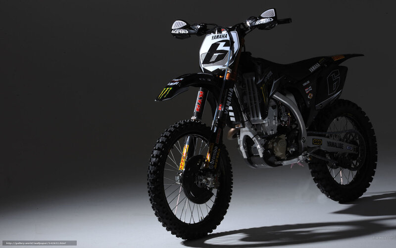 Black Yamaha Dirt Bike — Dramatic