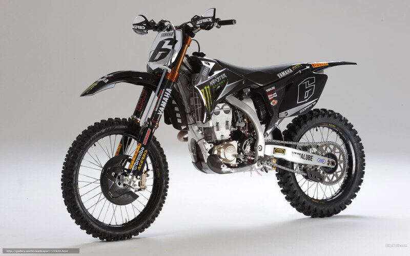 Black Yamaha Dirt Bike — Neutral