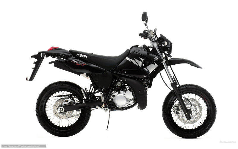 Black Yamaha DT125X motorcycle