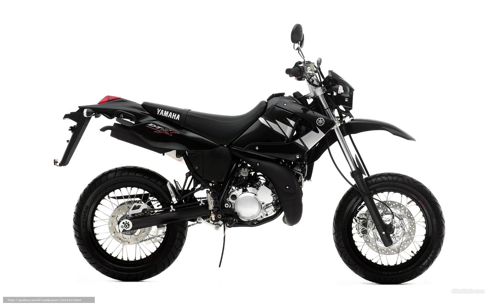 Black Yamaha DT125X motorcycle