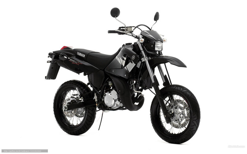 Black Yamaha DT1X motorcycle