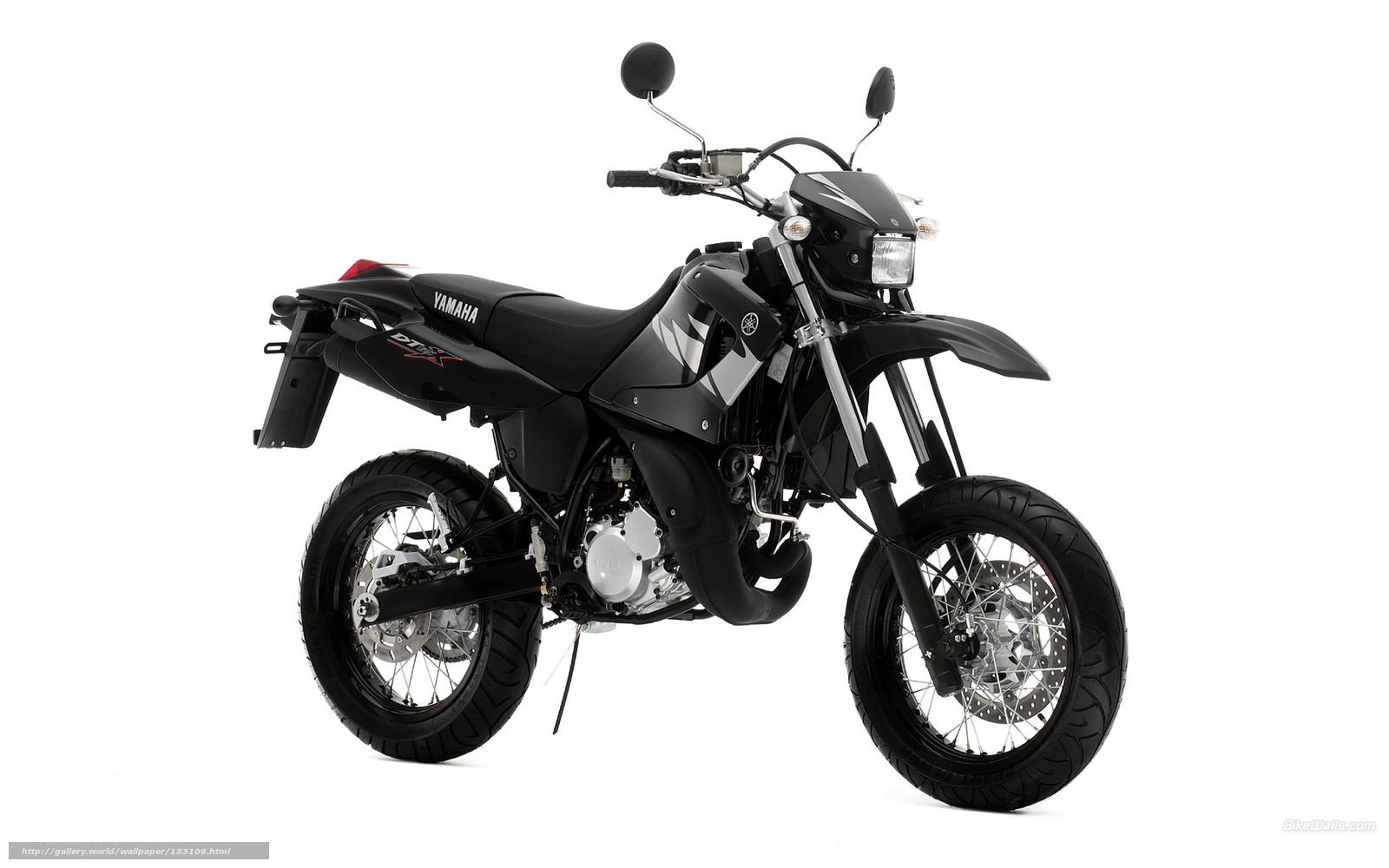 Black Yamaha DT1X motorcycle