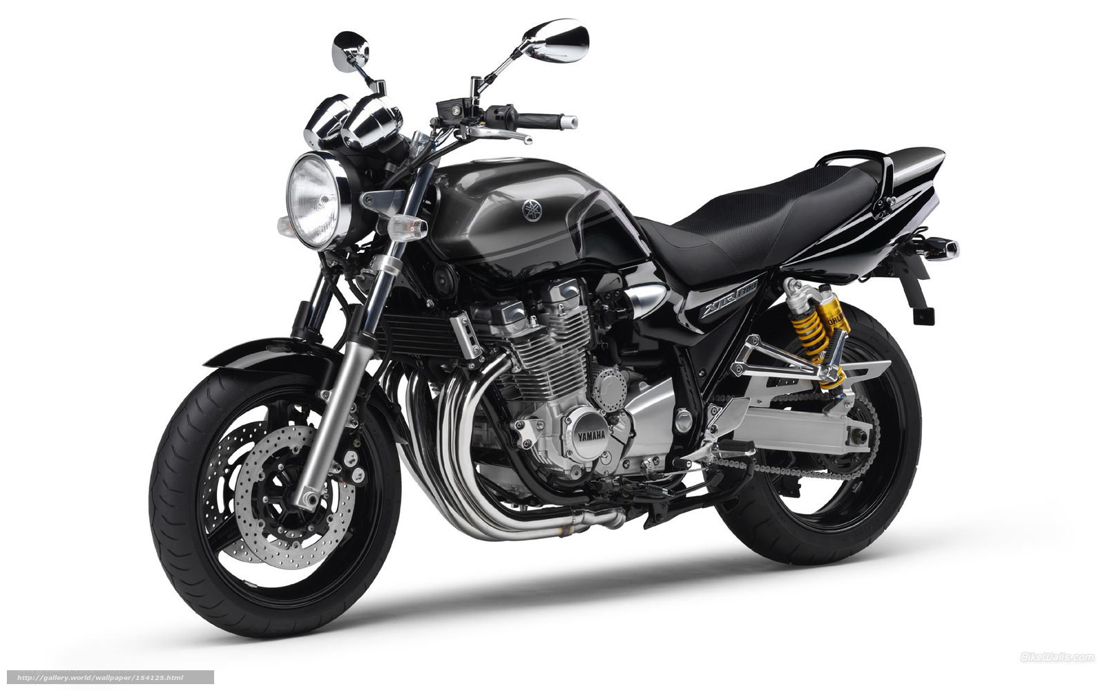 Black Yamaha motorcycle