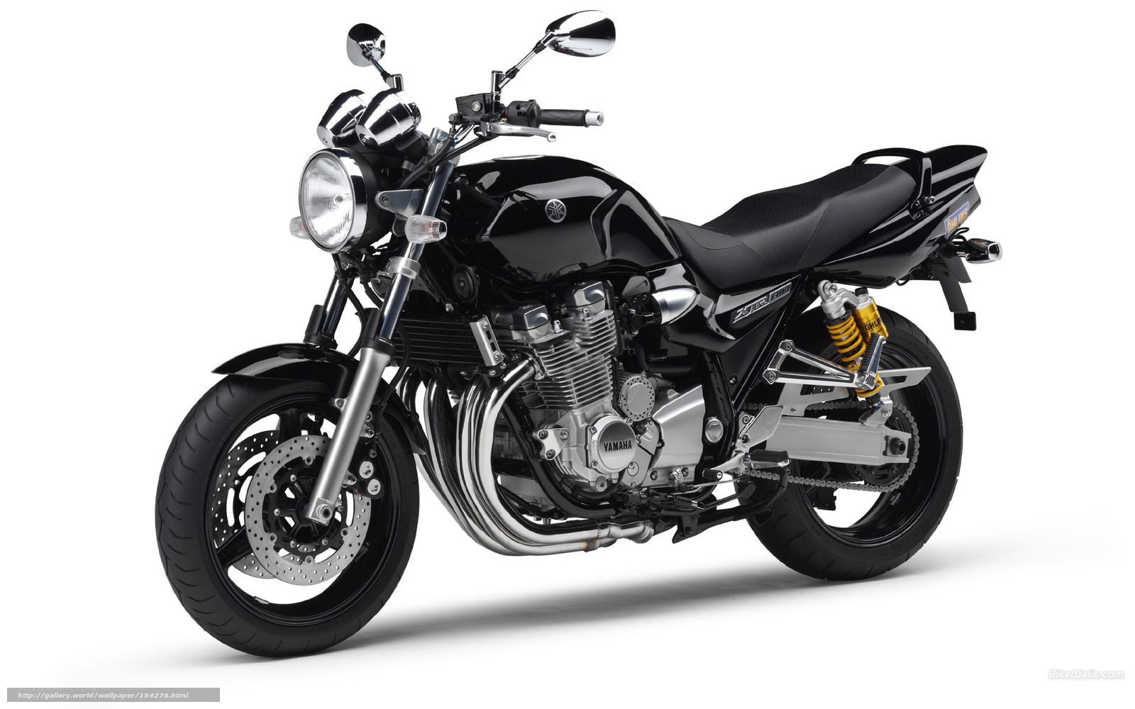 Black Yamaha motorcycle