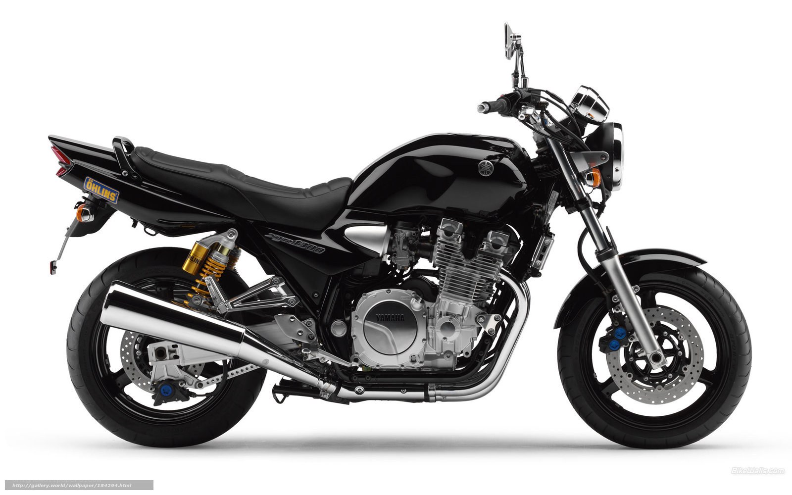 Black Yamaha motorcycle