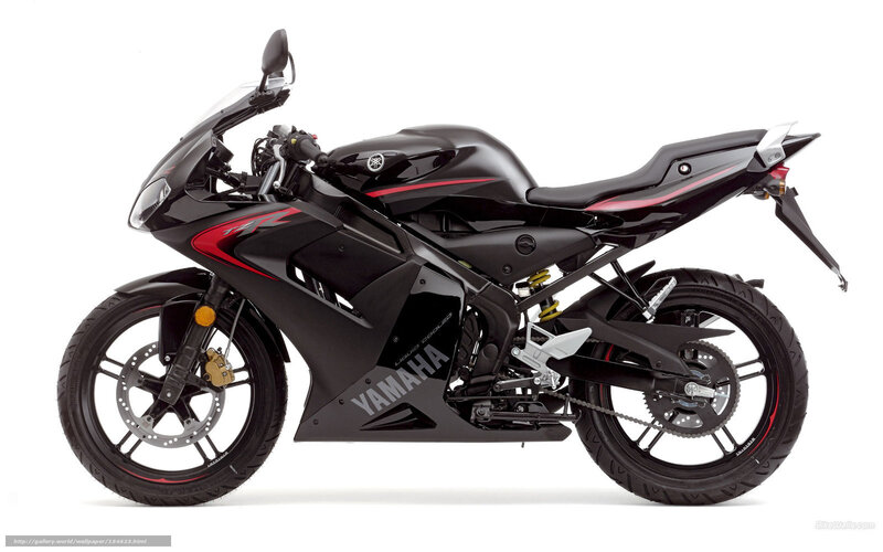 Black Yamaha motorcycle