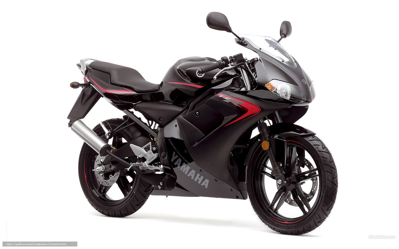 Black Yamaha motorcycle