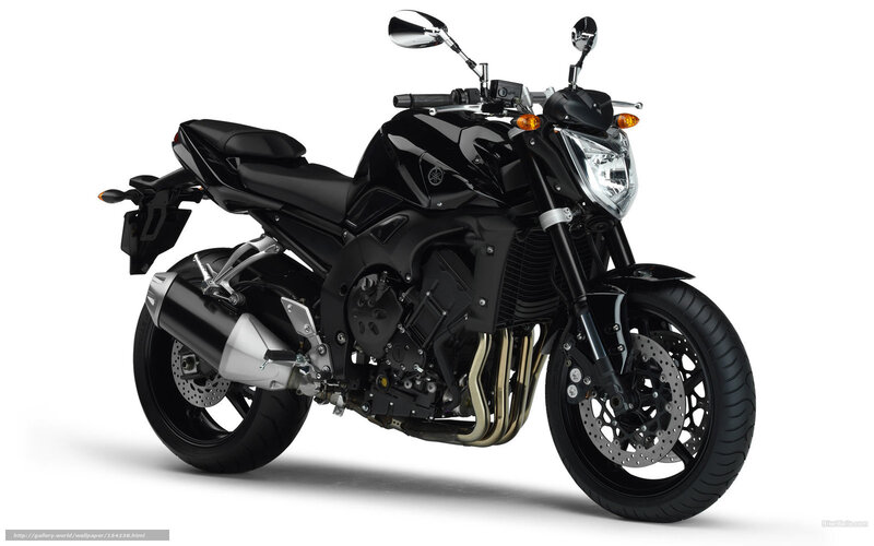 Black Yamaha Motorcycle — Neutral, Photograph, Exhaust Pipe, Headlight