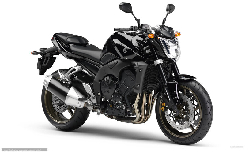 Black Yamaha Motorcycle — Neutral, Photograph, Exhaust Pipe