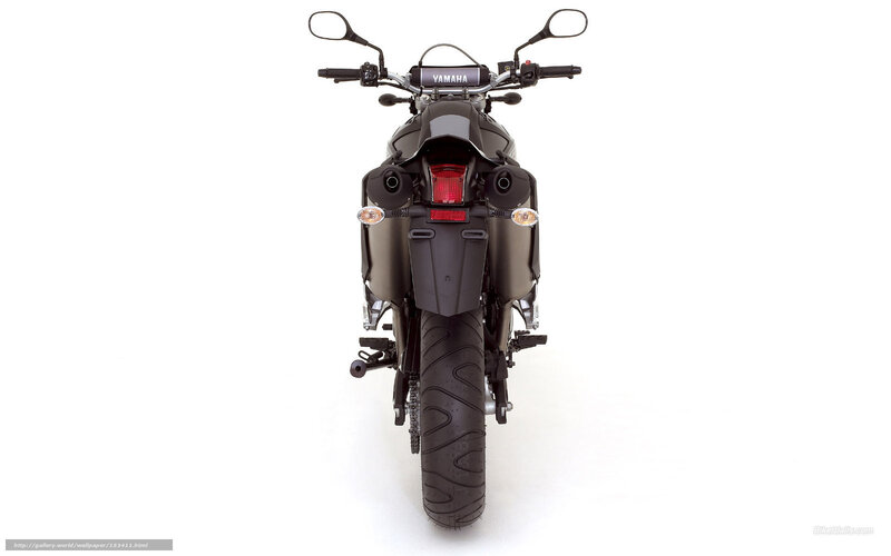Black Yamaha Motorcycle — Neutral, Photograph, Handlebars, Taillight