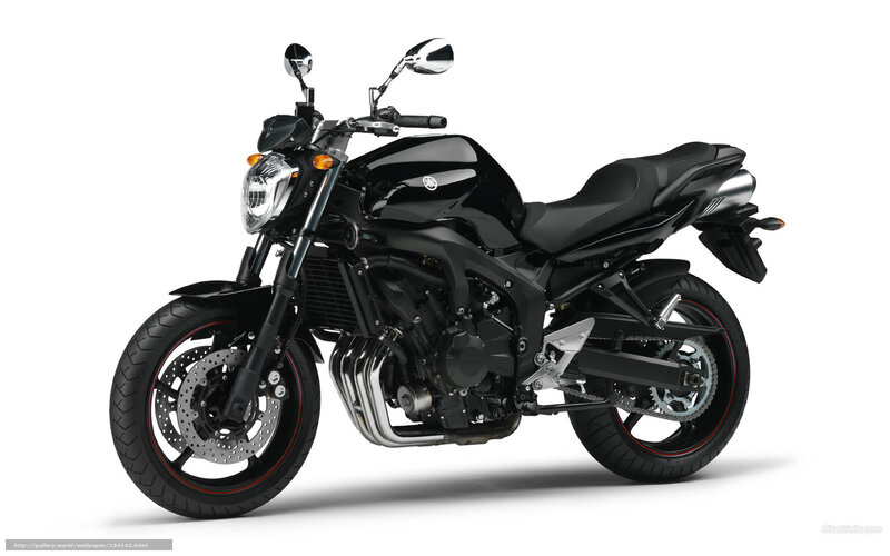 Black Yamaha Motorcycle — Neutral, Photograph, Headlight, Mirrors