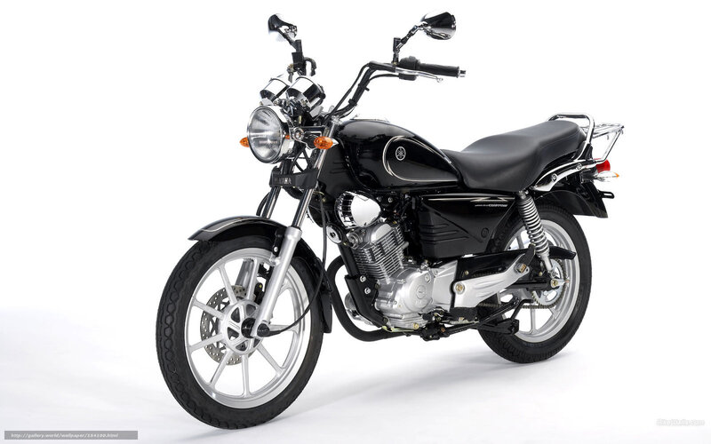 Black Yamaha Motorcycle — Neutral, Photograph, Headlight, Seat