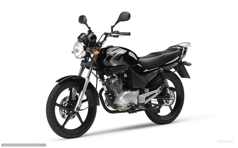 Black Yamaha Motorcycle — Neutral, Photograph, Headlight