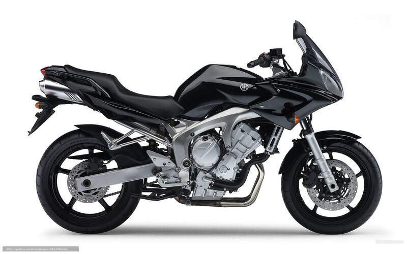 Black Yamaha Motorcycle — Neutral, Photograph, Seat, Engine, Windshield