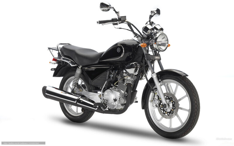 Black Yamaha Motorcycle — Neutral, Photograph, Seat, Exhaust, Headlight