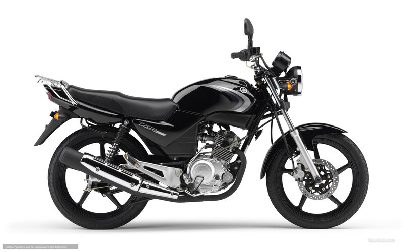 Black Yamaha Motorcycle — Neutral, Photograph, Seat, Exhaust