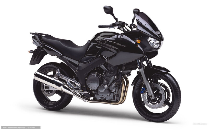 Black Yamaha Motorcycle — Neutral, Photograph