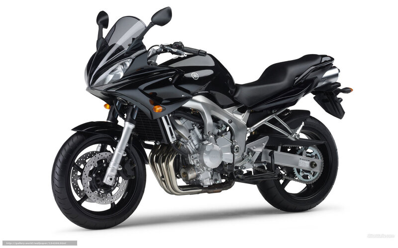 Black Yamaha Motorcycle — Neutral, Photograph, Windshield
