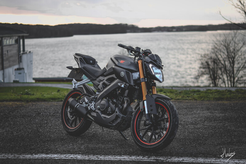 Black Yamaha Motorcycle — Serene