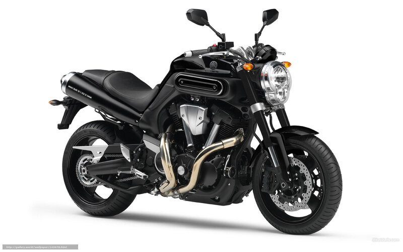 Black Yamaha MT-01 Motorcycle — Neutral