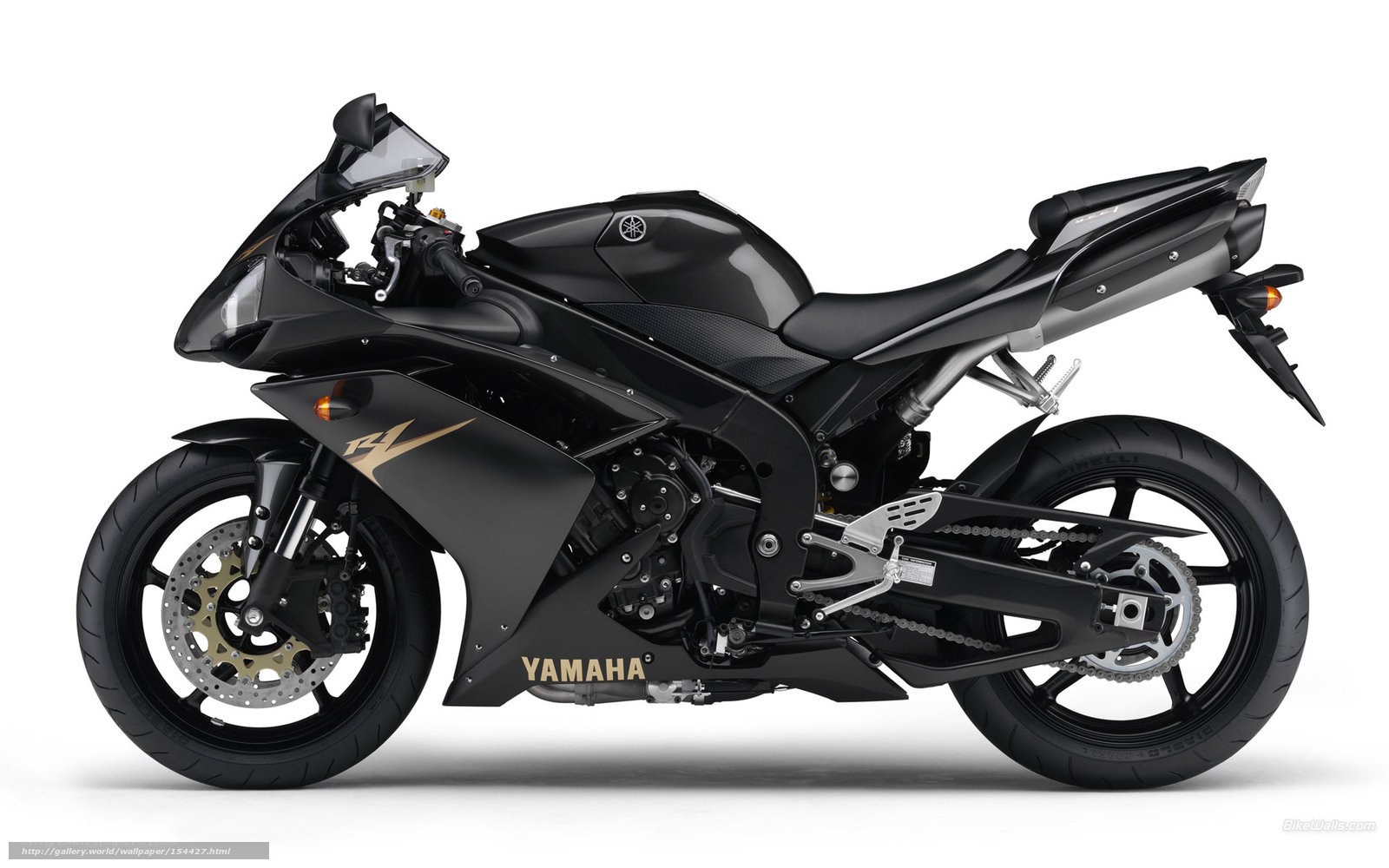 Black Yamaha R1 motorcycle