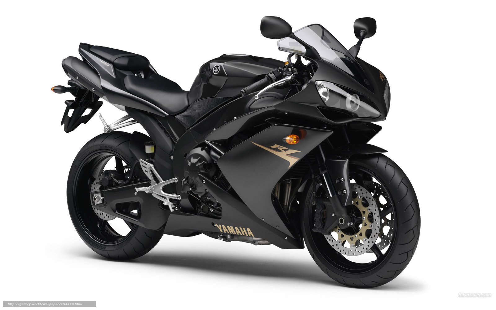 Black Yamaha R1 motorcycle