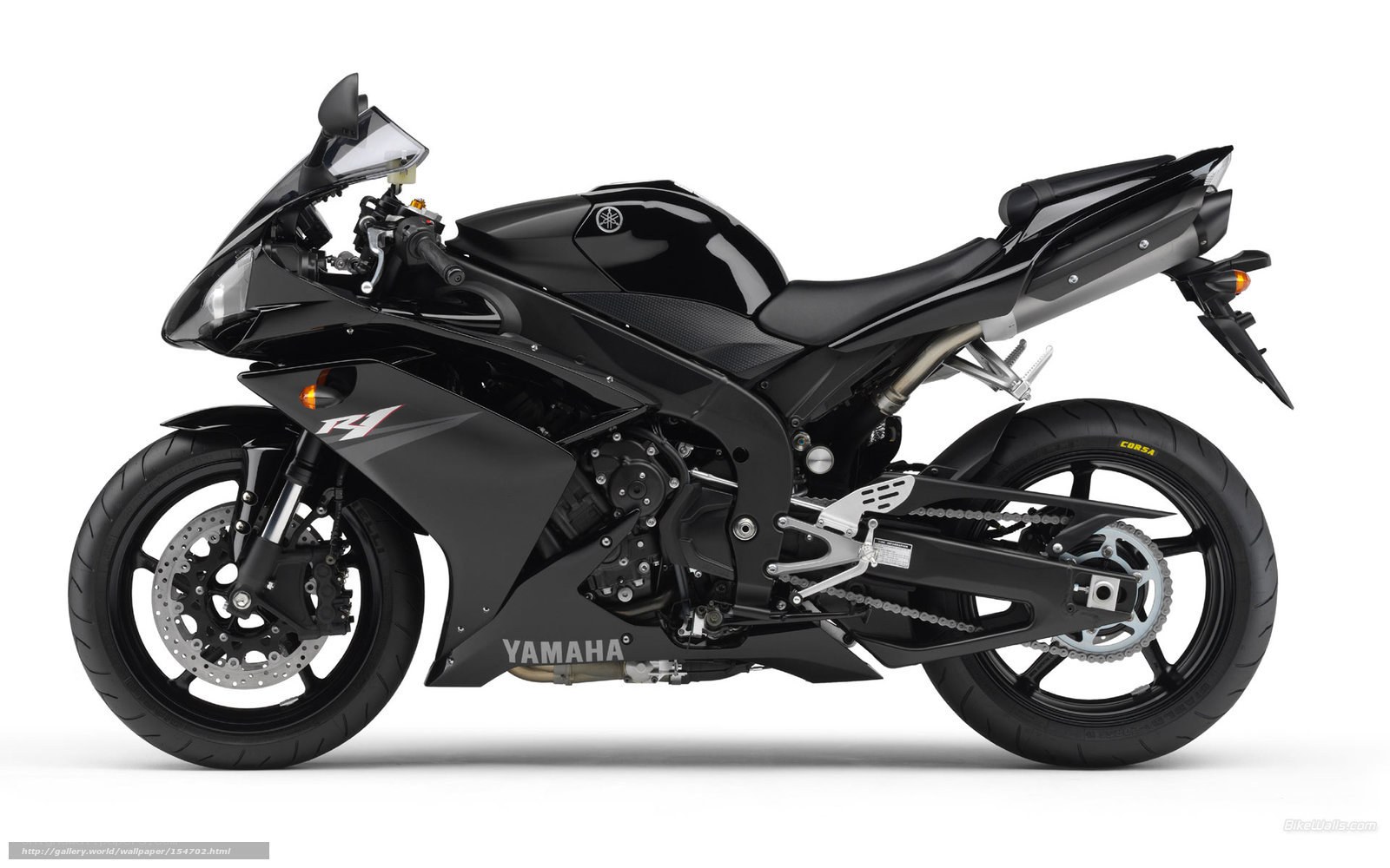 black yamaha r1 motorcycle
