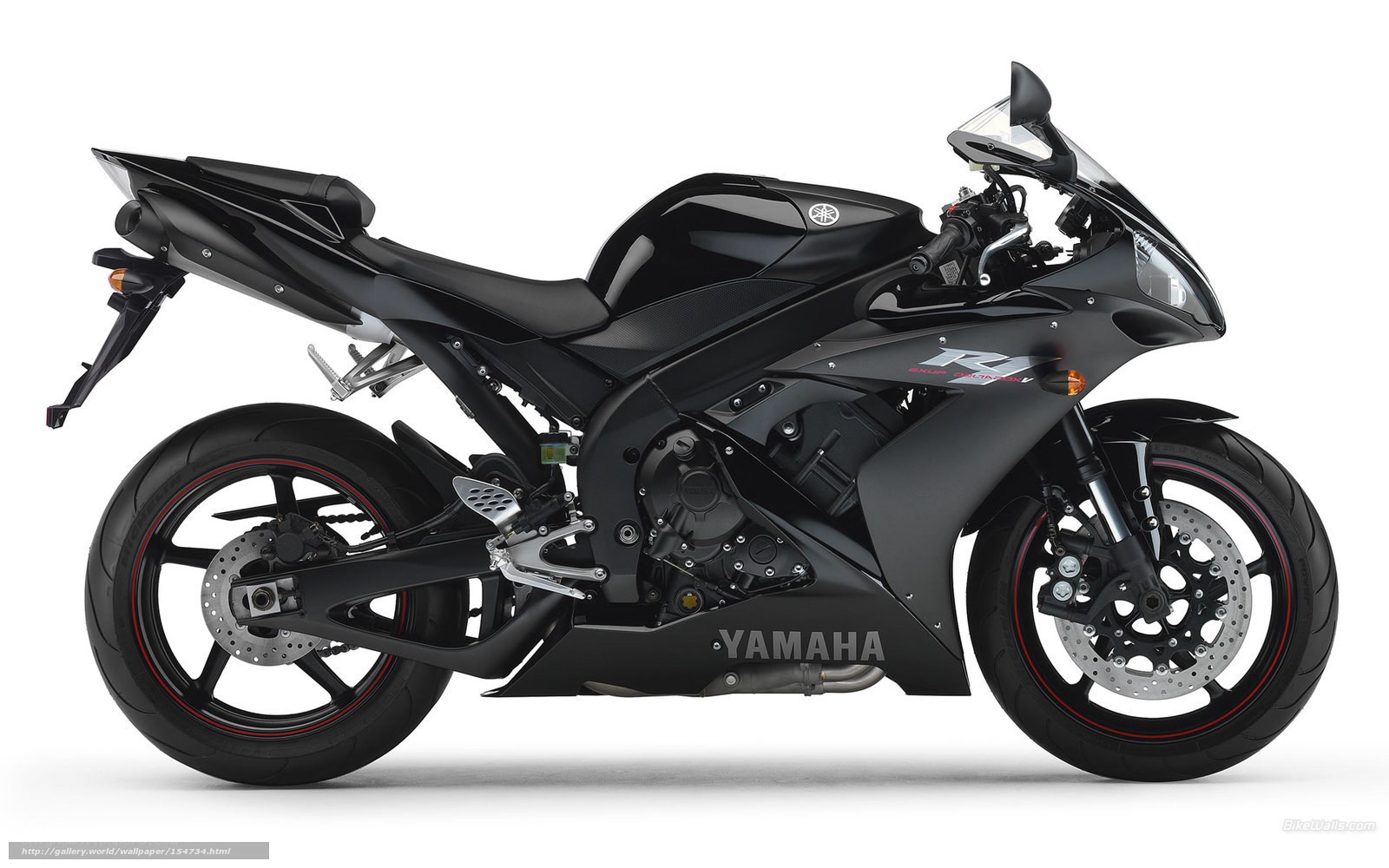 Black Yamaha R1 motorcycle