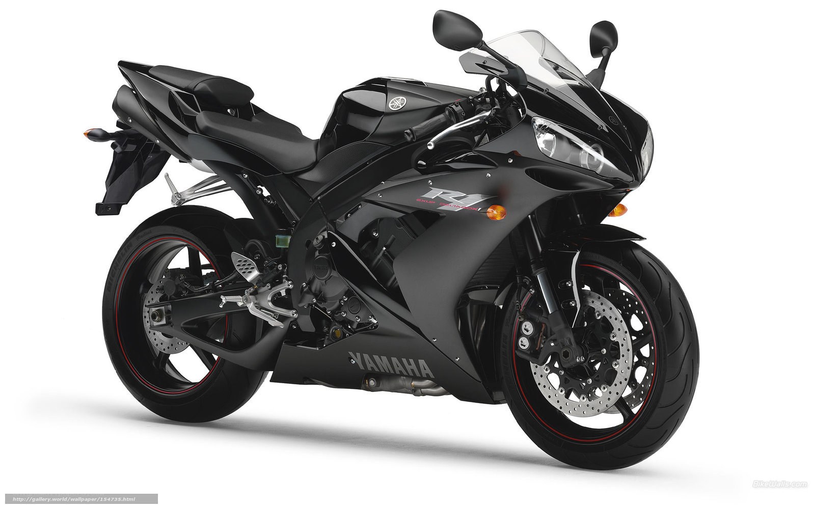 Black Yamaha R1 motorcycle