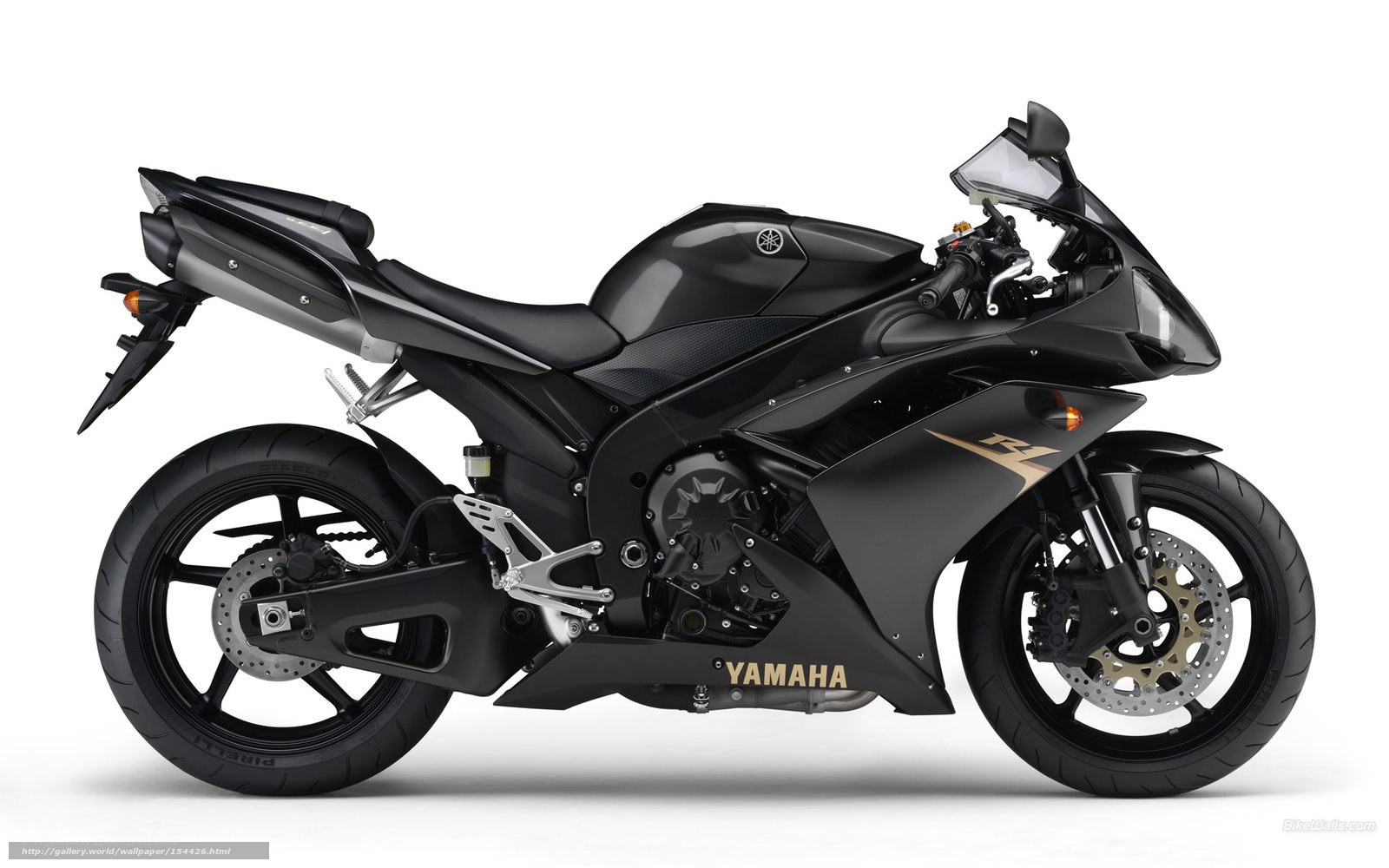 Black Yamaha R1 motorcycle