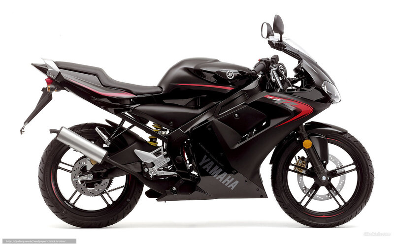 Black Yamaha R15 motorcycle