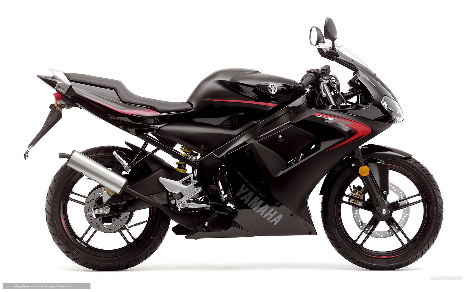 Black Yamaha R15 motorcycle