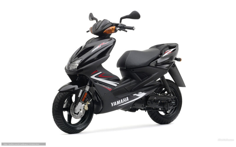 Black Yamaha scooter