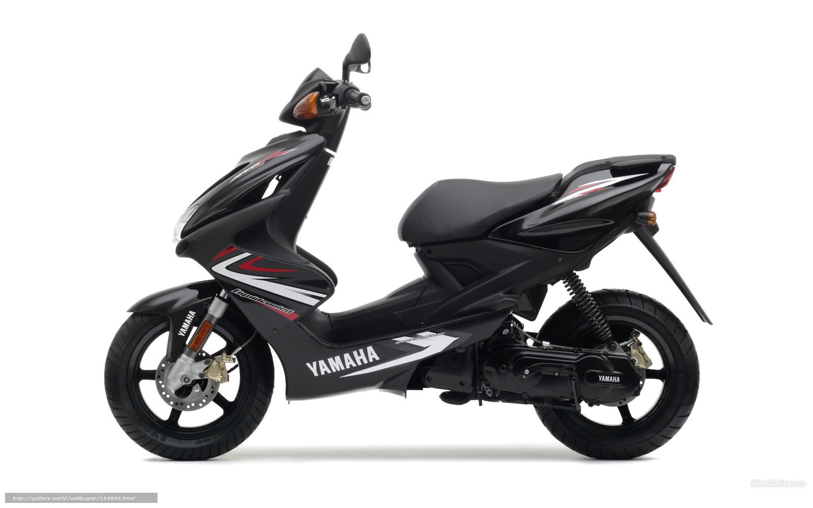 Black Yamaha scooter
