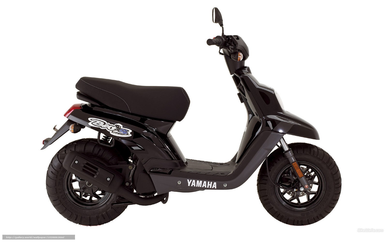 Black Yamaha scooter