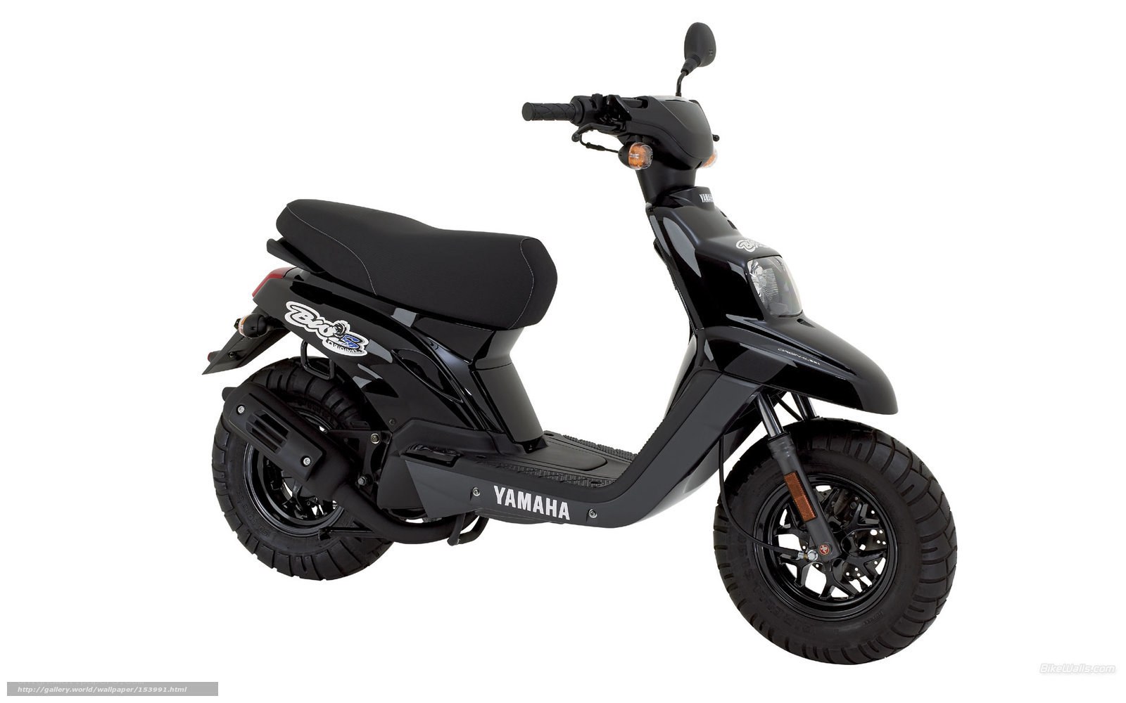 Black Yamaha scooter